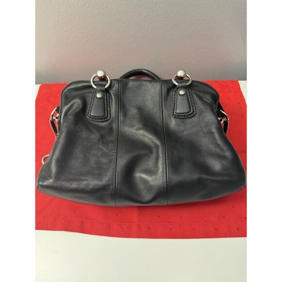 Coach KRISTIN Leather Satchel Handbag Double Strap & Zipper D1093-14782 Dust Bag - Picture 3 of 16